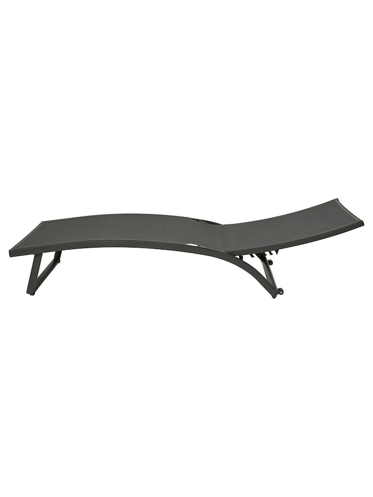 Outdoor Living Grey Farum Aluminium Sunlounger - Image 2 of 4