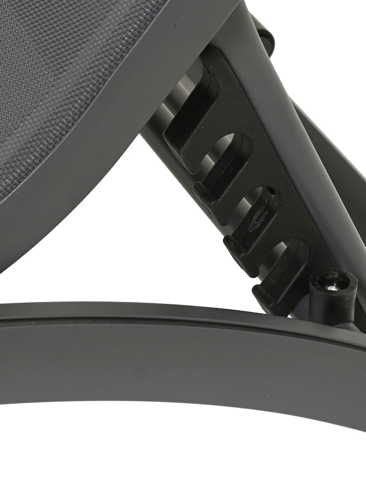 Outdoor Living Grey Farum Aluminium Sunlounger - Image 4 of 4