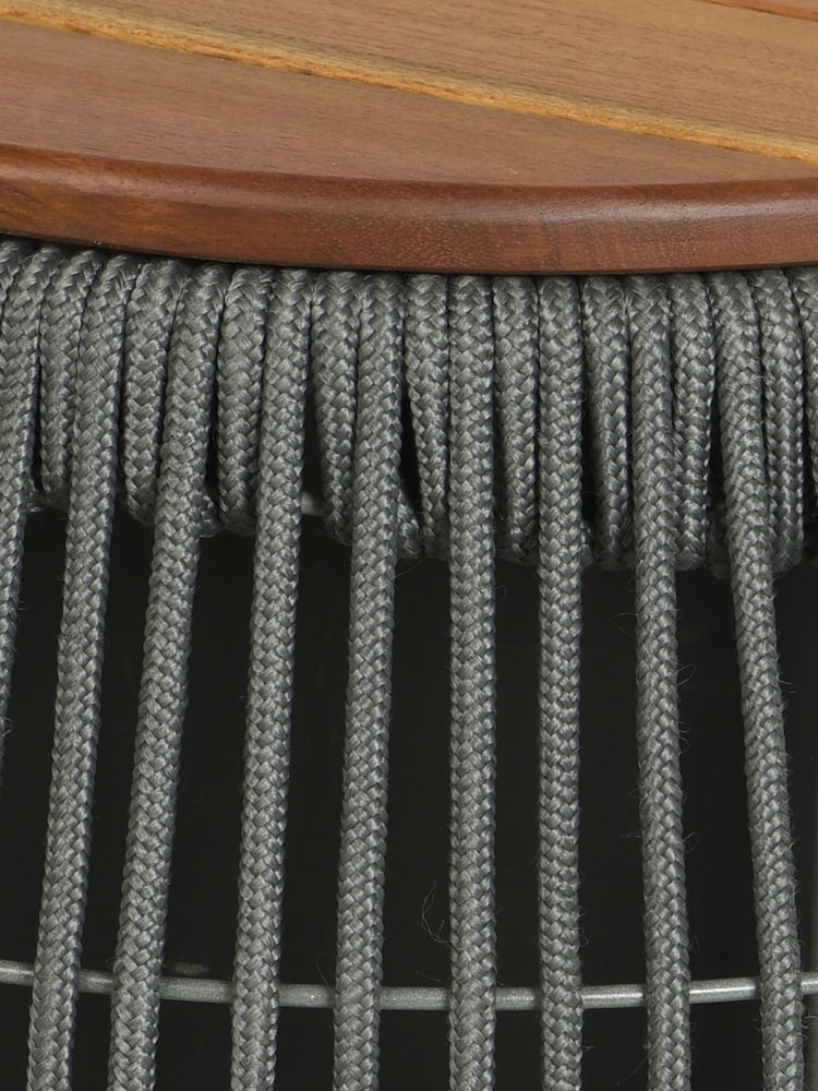 Outdoor Living Seville Acacia Storage 3-in-1 Side Table - Attēls 7 no 7