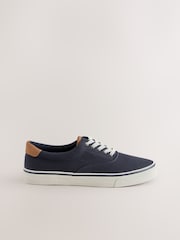Navy Canvas CVO Trainers - Image 1 of 5