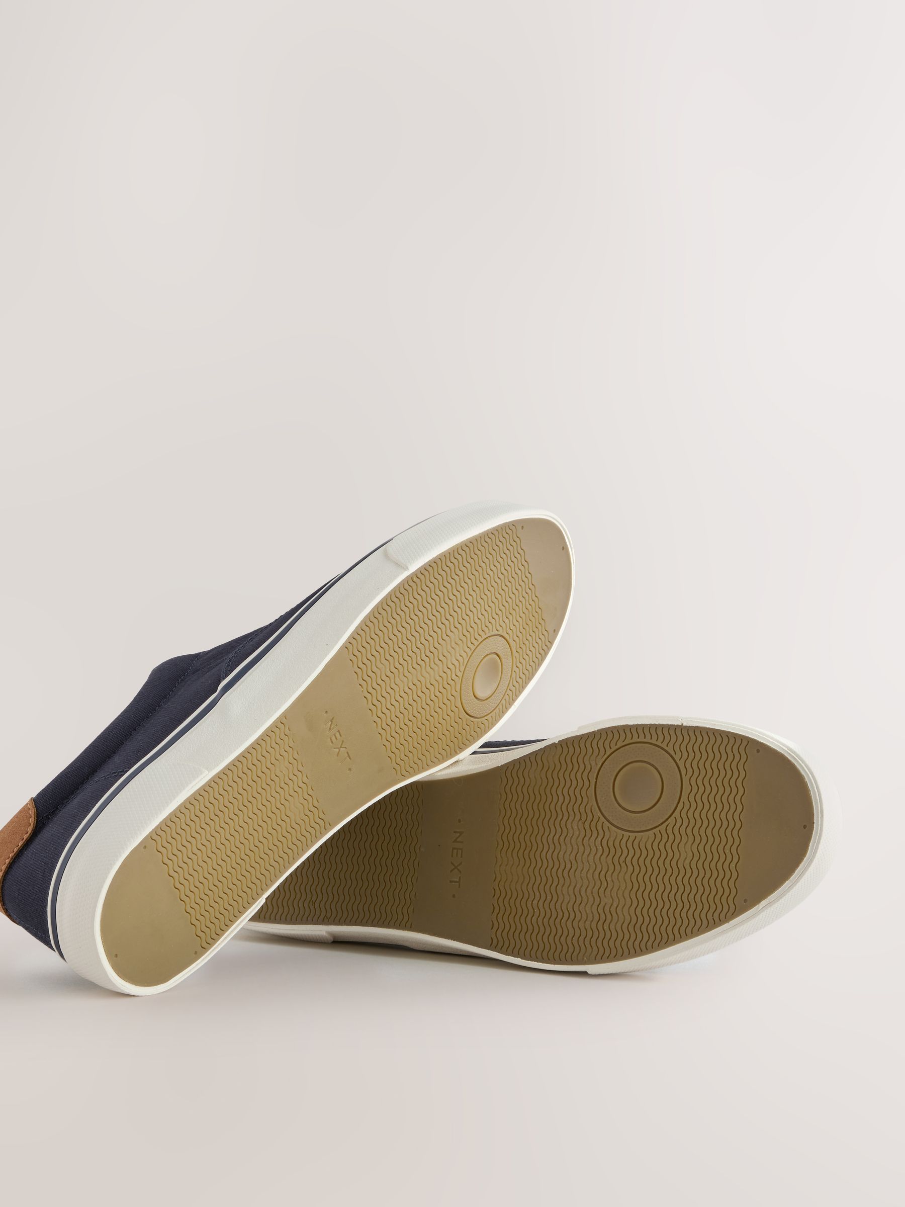 Buy Navy Canvas CVO Trainers from Next USA