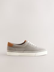 Grey Canvas CVO Trainers - Image 1 of 6