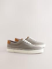 Grey Canvas CVO Trainers - Image 3 of 6