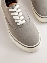 Grey Canvas CVO Trainers - Image 5 of 6