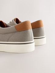 Grey Canvas CVO Trainers - Image 6 of 6