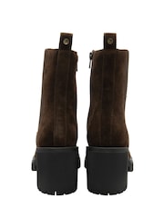 Ravel Brown Suede Zip-Up Ankle Boots - Image 3 of 4