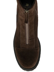 Ravel Brown Suede Zip-Up Ankle Boots - Image 4 of 4