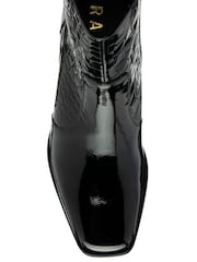 Preto - Botas de salto alto de couro Ravel - Imagem 4 de 4