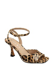 Ravel Animal Peep-Toe Block-Heel Mule Sandals - Image 1 of 4