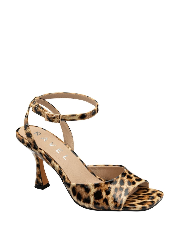 Ravel Animal Peep-Toe Block-Heel Mule Sandals - Image 1 of 4