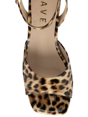 Ravel Animal Peep-Toe Block-Heel Mule Sandals - Image 4 of 4