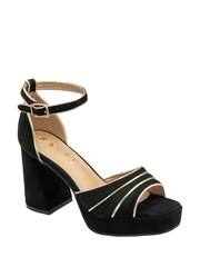 Ravel Black Heeled Sandals - Image 1 of 4