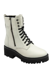 Natur - Ravel Stiefeletten aus Leder mit Reißverschluss - Bild 1 von 4