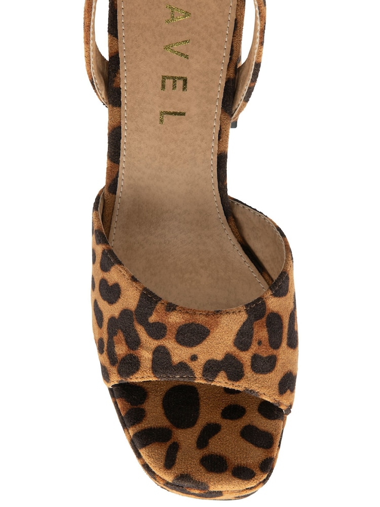 Ravel Animal Heeled Sandals - Image 4 of 4 Ravel Animal Heeled Sandals - Image 4 of 4