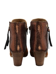 Ravel Brown Suede Heeled Ankle Boots - Image 3 of 4