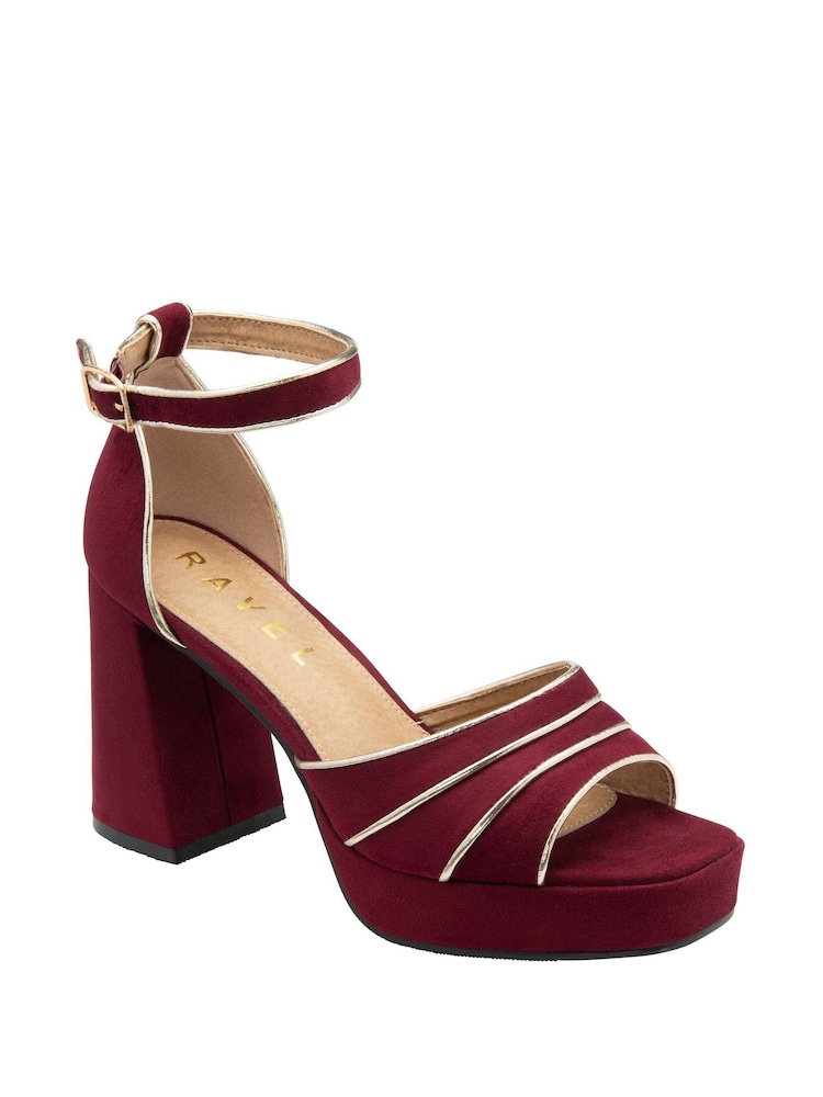 Ravel Red Heeled Sandals - Image 1 of 4