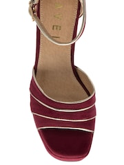 Ravel Red Heeled Sandals - Image 4 of 4
