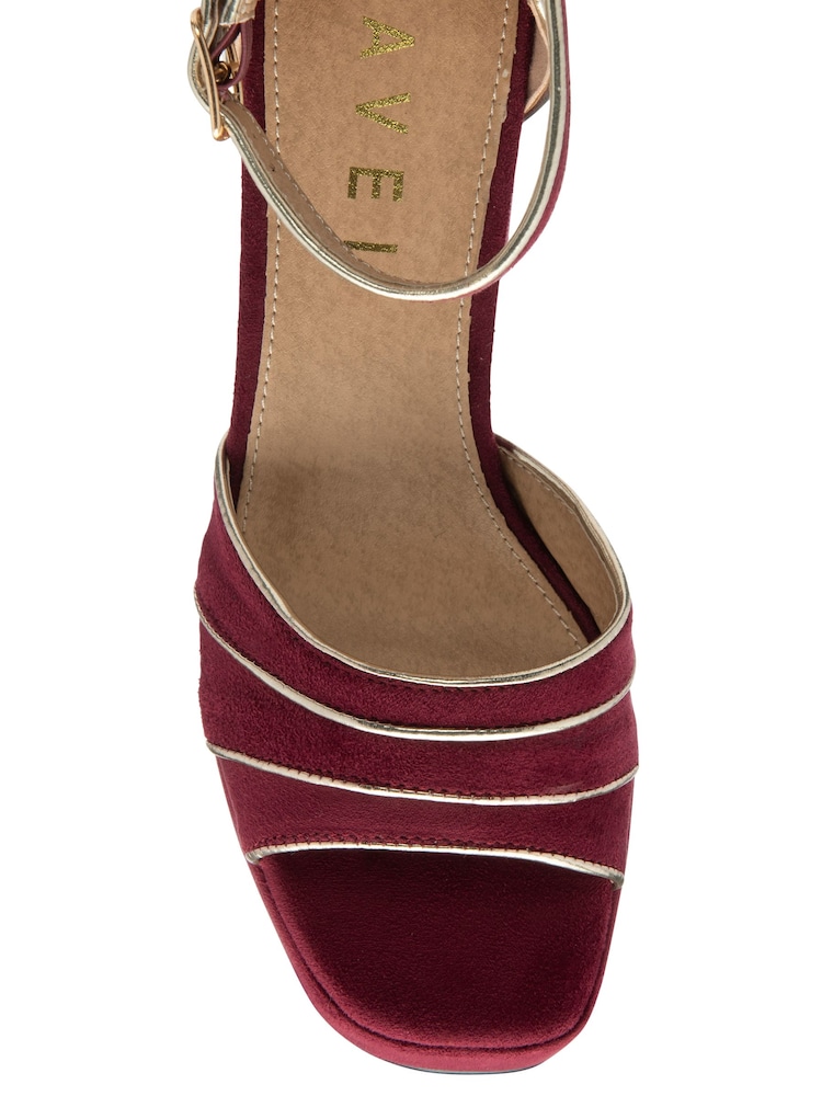 Ravel Red Heeled Sandals - Image 4 of 4
