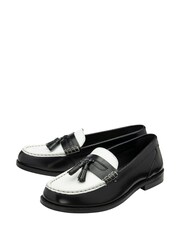 Ravel Black Leather Loafers - Image 2 of 4