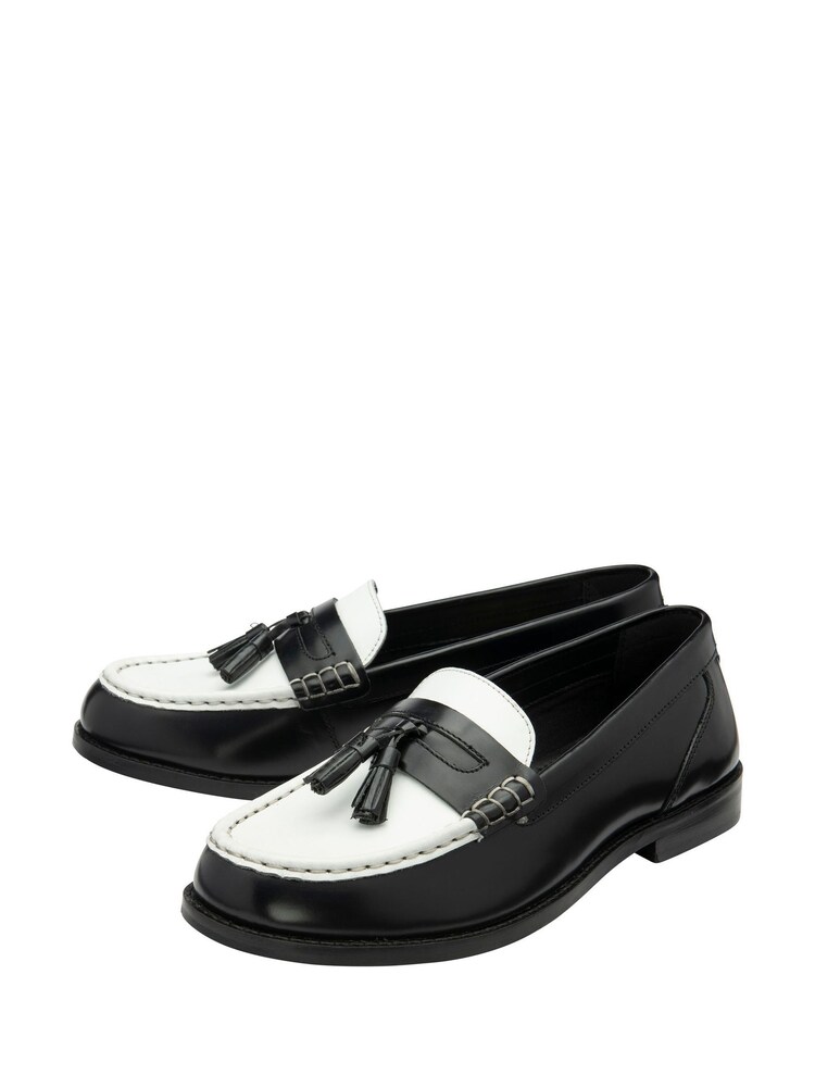 Ravel Black Leather Loafers - Image 2 of 4 Ravel Black Leather Loafers - Image 2 of 4