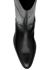 Ravel Black Leather Knee High Boots - Image 4 of 4