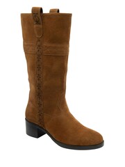Ravel Brown Suede Knee High Boots - Image 1 of 4