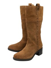 Ravel Brown Suede Knee High Boots - Image 2 of 4