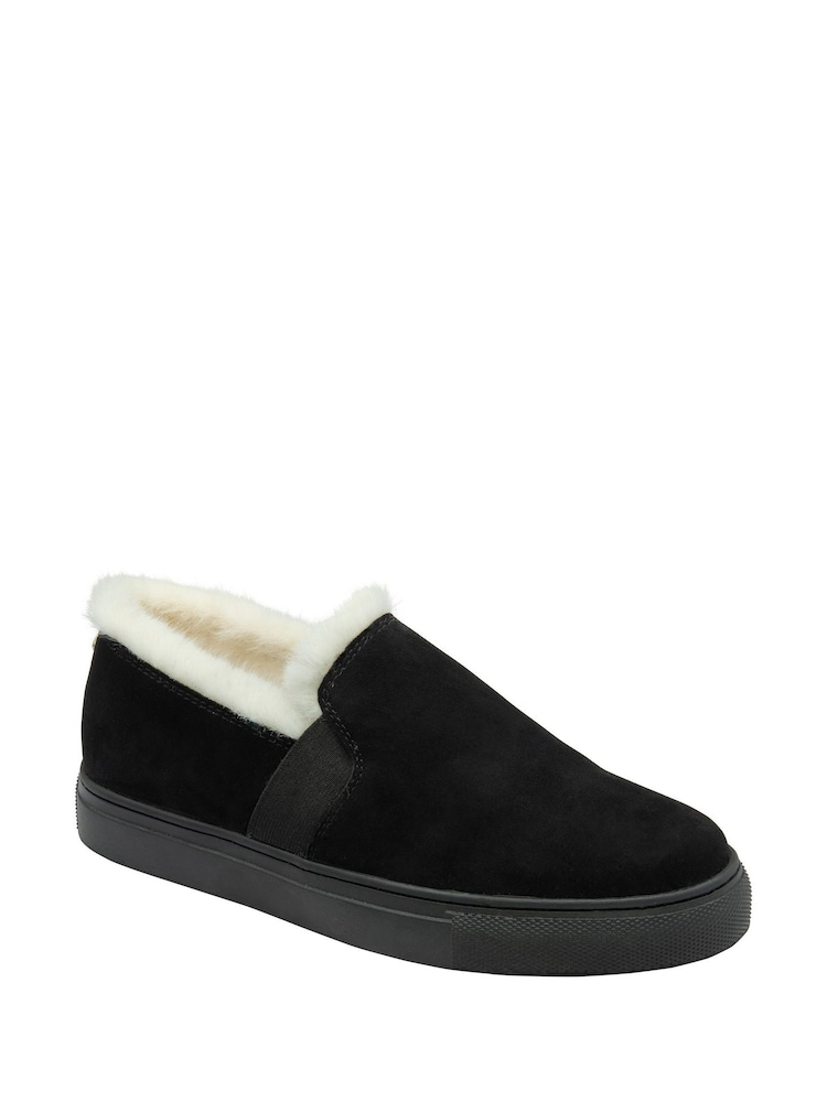 Ravel Black Suede Slip On Shoes - Image 1 of 4