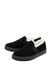 Ravel Black Suede Slip On Shoes - Image 2 of 4