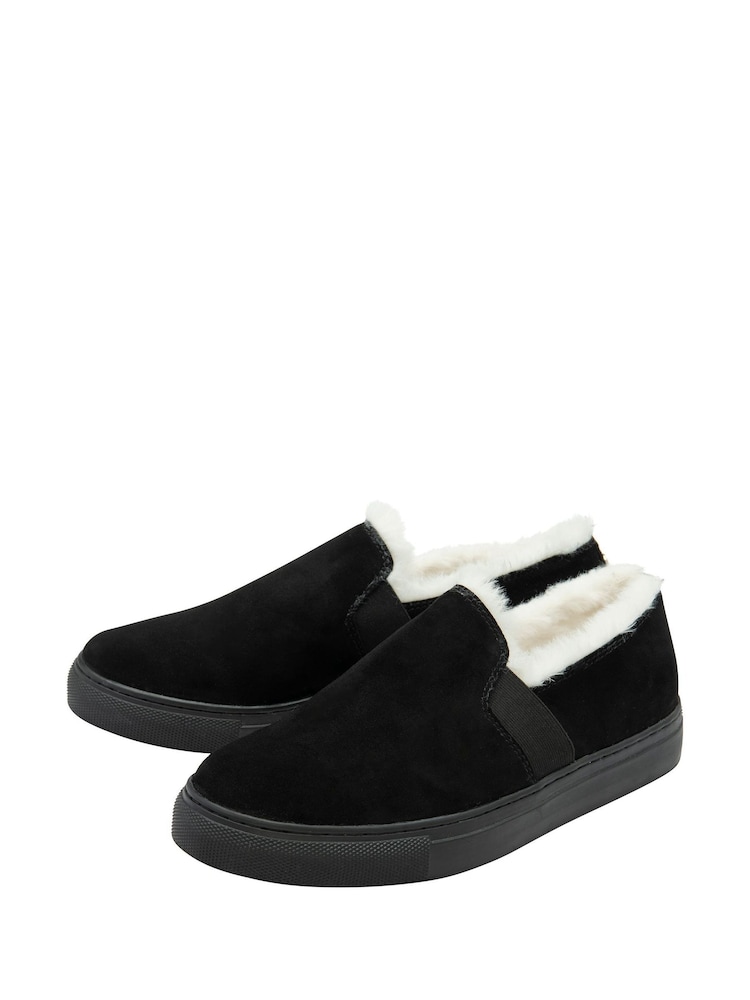 Ravel Black Suede Slip On Shoes - Image 2 of 4