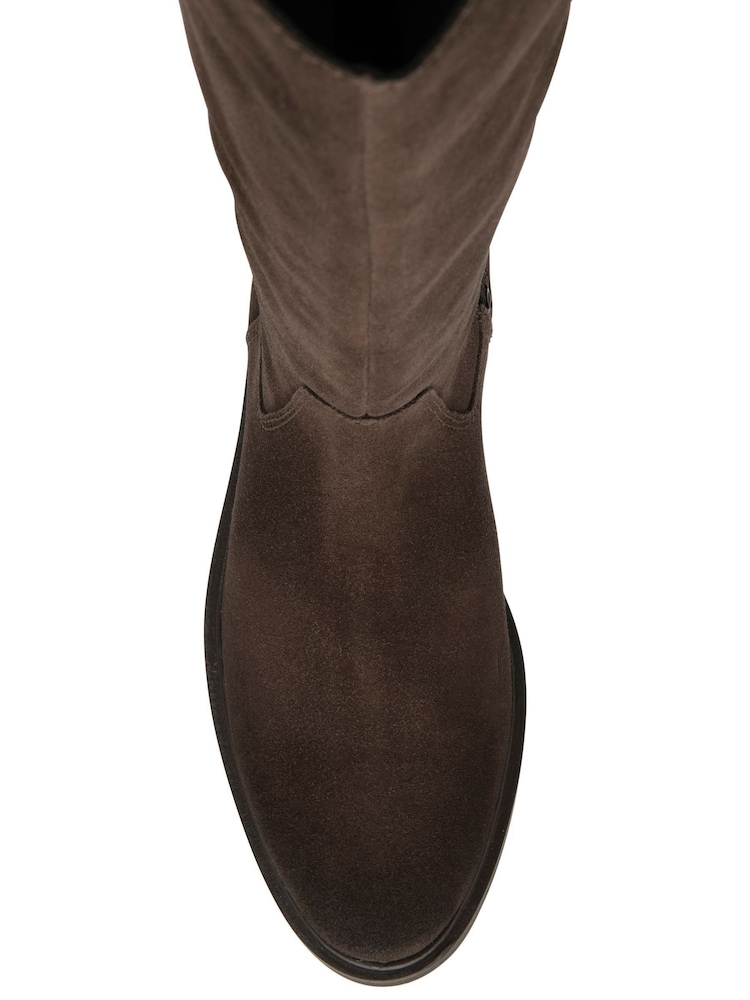Ravel Brown Suede Knee High Boots - Image 4 of 4 Ravel Brown Suede Knee High Boots - Image 4 of 4