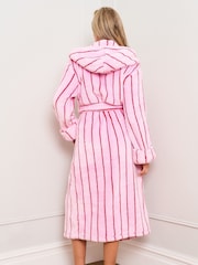 Jim Jam the Label Pink Stripe Dressing Gown - Image 4 of 5