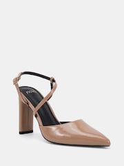 Novo Nude Indie Point Toe Strappy Court Shoes - Image 3 of 6