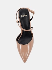 Novo Nude Indie Point Toe Strappy Court Shoes - Image 5 of 6