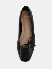 Preto - Novo Camilla Asymetric Bow Ballerinas - Imagem 5 de 6