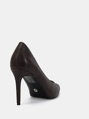 Novo Brown Wide Fit Immaculate Point Court Shoes - Image 4 of 6