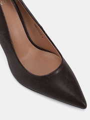 Novo Brown Wide Fit Immaculate Point Court Shoes - Image 6 of 6
