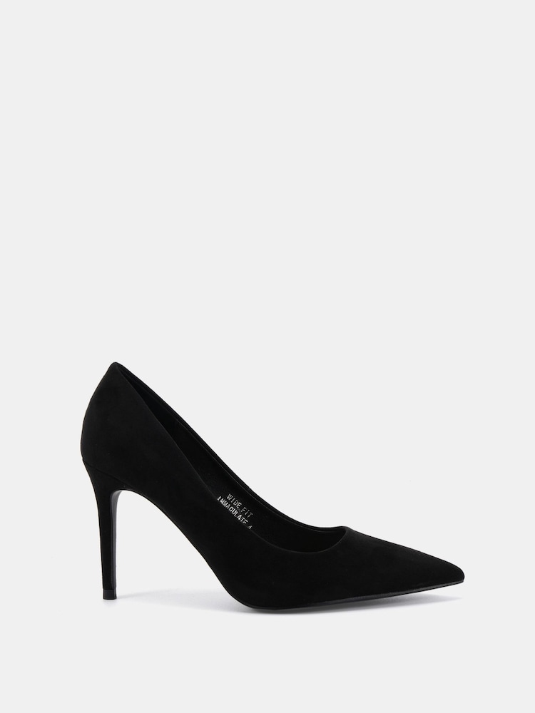 Novo Black Wide Fit Immaculate Point Court Shoes - Image 6 of 6