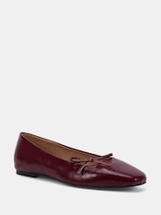 Vermelho - Novo Camilla Asymetric Bow Ballerinas - Imagem 3 de 6
