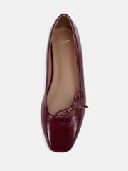 Vermelho - Novo Camilla Asymetric Bow Ballerinas - Imagem 5 de 6