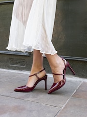 Novo Red Indie Point Toe Strappy Court Shoes - Image 1 of 6