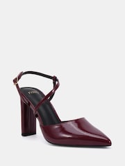 Novo Red Indie Point Toe Strappy Court Shoes - Image 5 of 6