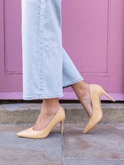 Novo Natural Wide Fit Immaculate Point Court Shoes - Image 1 of 6