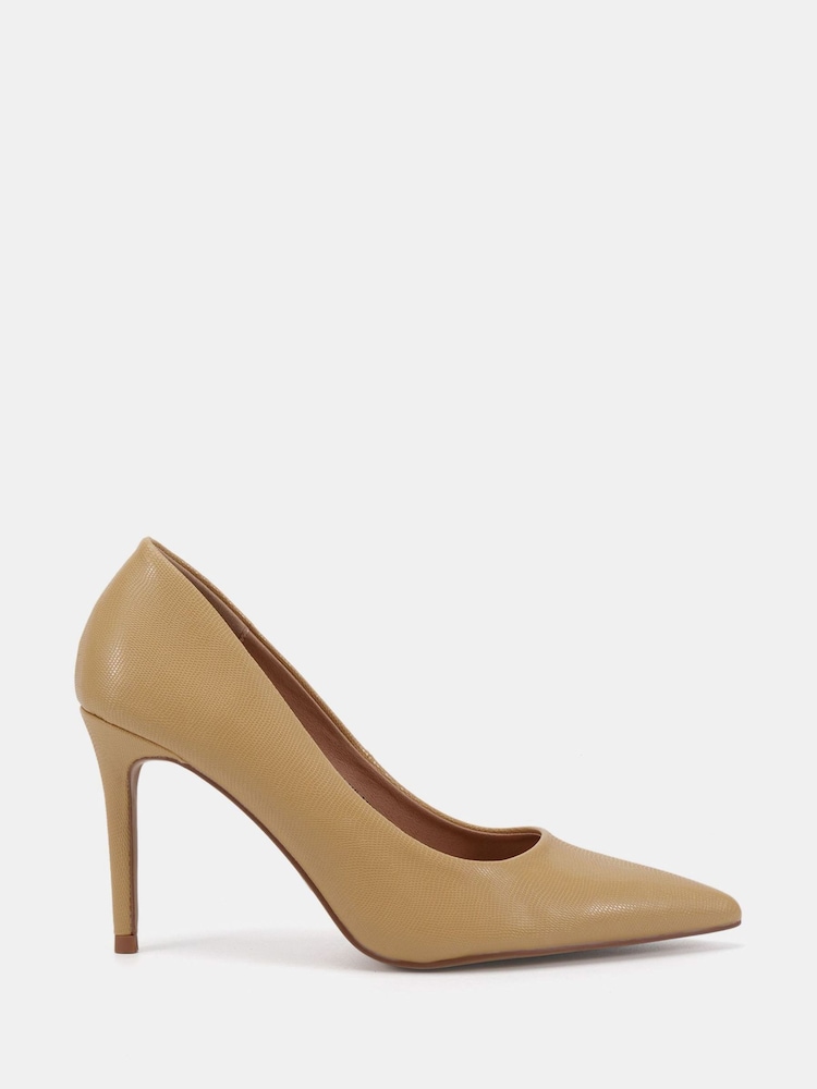Novo Natural Wide Fit Immaculate Point Court Shoes - Image 2 of 6