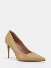 Novo Natural Wide Fit Immaculate Point Court Shoes - Image 3 of 6