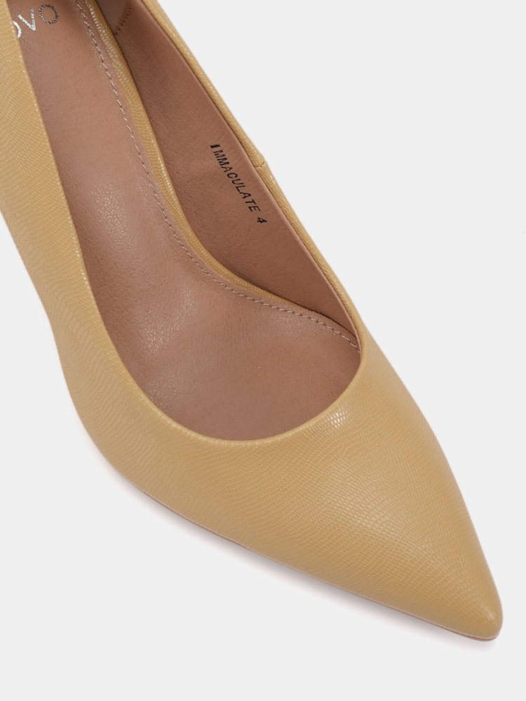 Novo Natural Wide Fit Immaculate Point Court Shoes - Image 6 of 6