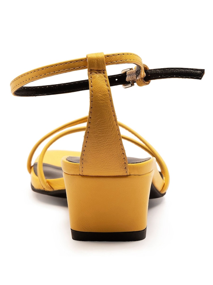 Off The Hook Holborn Bajo Block Heel Leather Ankle Strap Sandals - Imagen 8 de 8