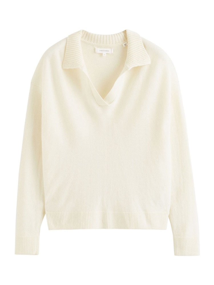 Chinti & Parker Wool Cashmere Collared Sweater - Image 4 of 4