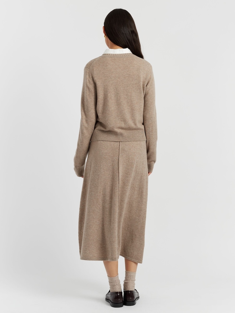 Chinti & Parker Wool Cashmere Crew Neck Cardigan - Image 2 of 4