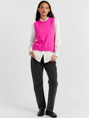 Chinti & Parker Wool Cashmere Round Neck Knitted Tank - Image 1 of 4